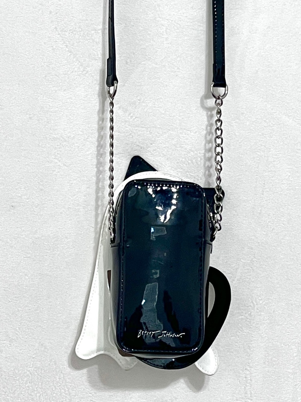 Betsey Johnson Glow In The Dark Ghost Cat Crossbody Bag Purse - Picture 5 of 8
